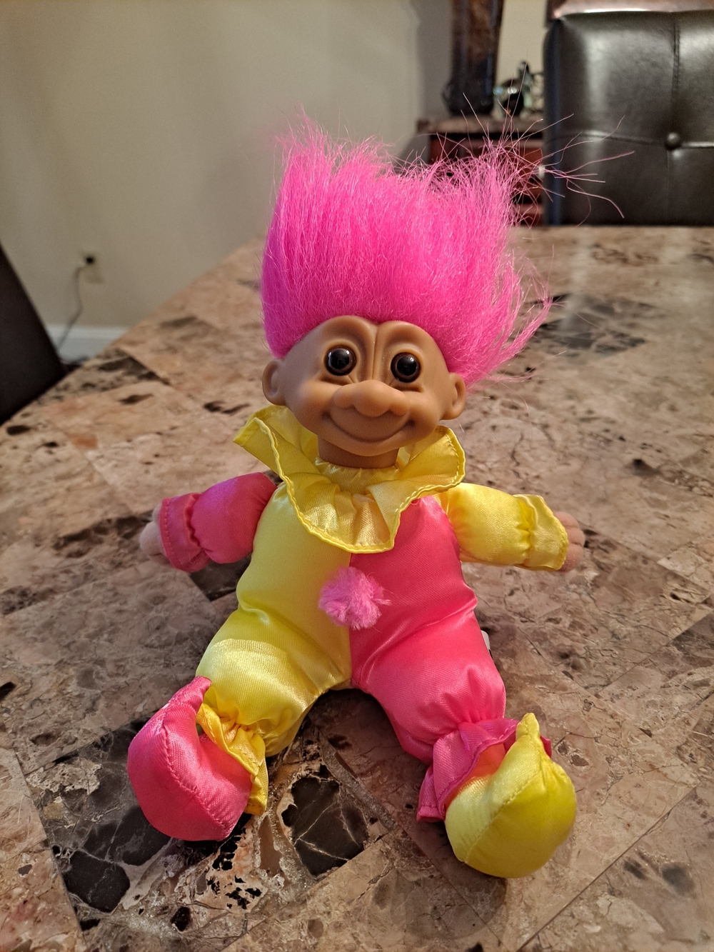 Vintage Russ Berrie Jester Clown Plush Troll